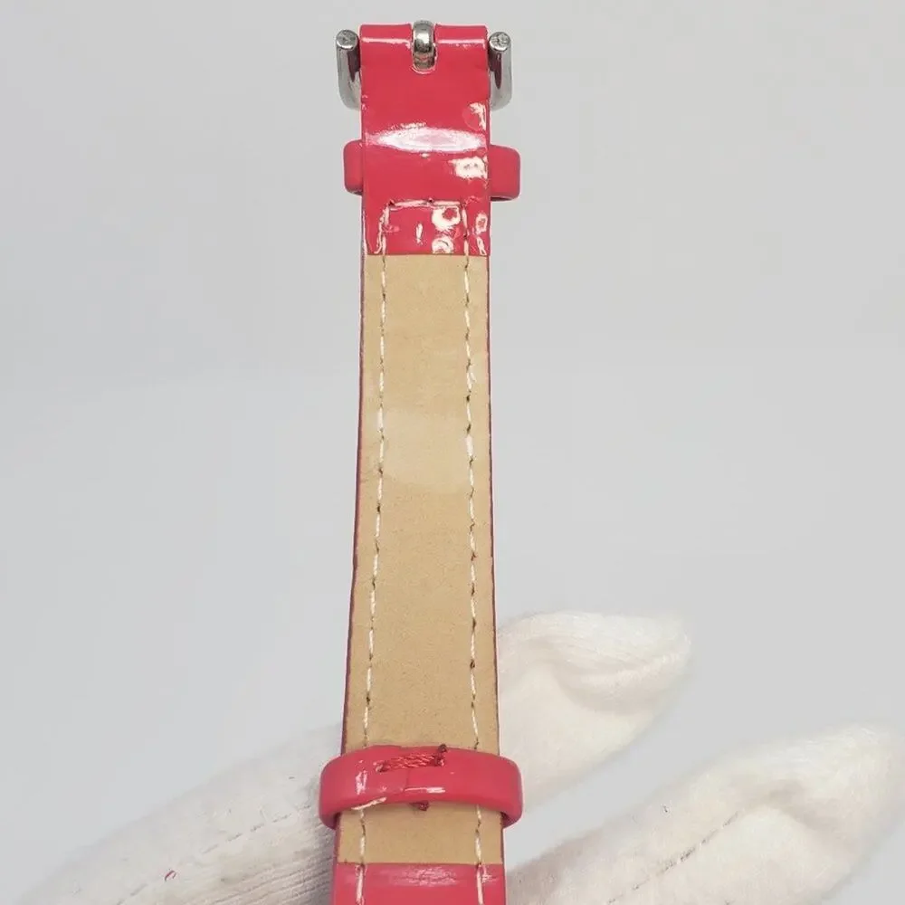 Vintage Disney Minnie Mouse Red Band Silver-toned Watch